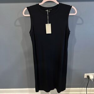 NWT Cos black shift midi sleeveless dress